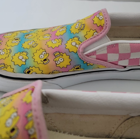 Vans The Simpsons Collaboration Limited Release Lisa Simpson Slip On Shoe W 7 - Picture 12 of 15